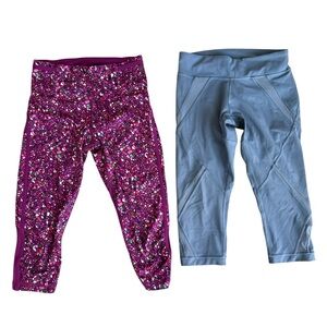 Lululemon Bundle! Two Pair Leggings. One Real Quick Crop
